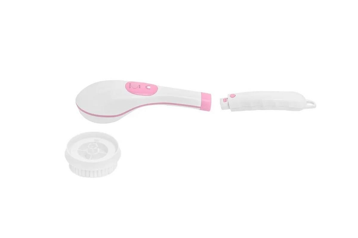 Rechargeable Body Brush Kit with Long Handle -Pink - Image 5