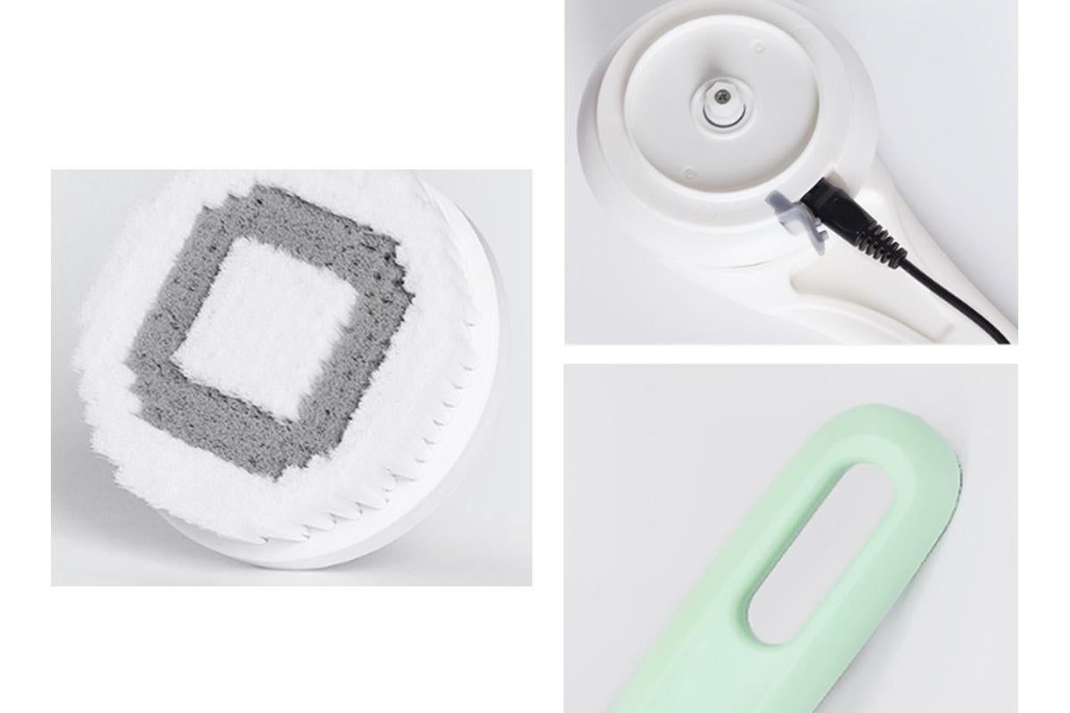 Electric Back Scrubber Body Brush Exfoliating Bath Brush for Shower - Green - Image 5