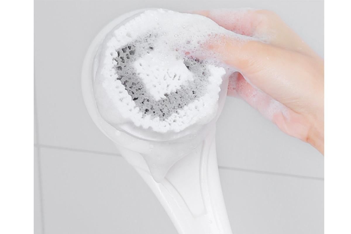 Electric Back Scrubber Body Brush Exfoliating Bath Brush for Shower - Gray - Image 4