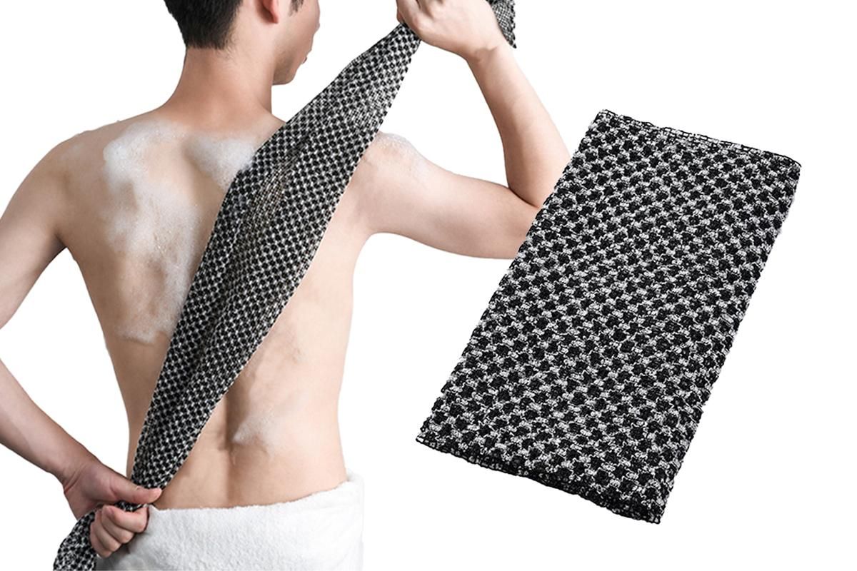Back Scrubber for Shower Exfoliating Body Scrubber Bath Towel Shower Back Washer Scrub Wash Cloth Exfoliating Washcloth Towel for Men Women - Image 1