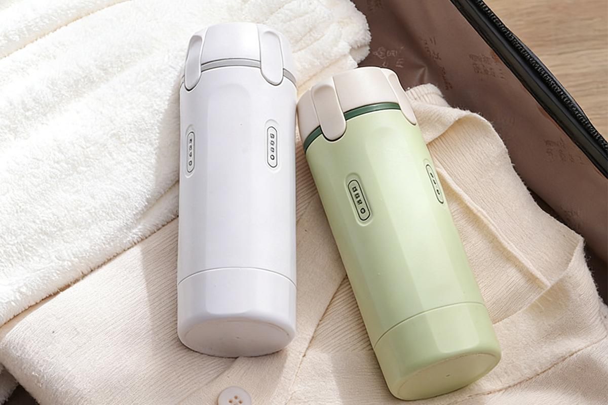 4 in 1 Travel Dispenser with 30ml Travel Bottles Travel Bottles for Shampoo Lotion - White - Image 4