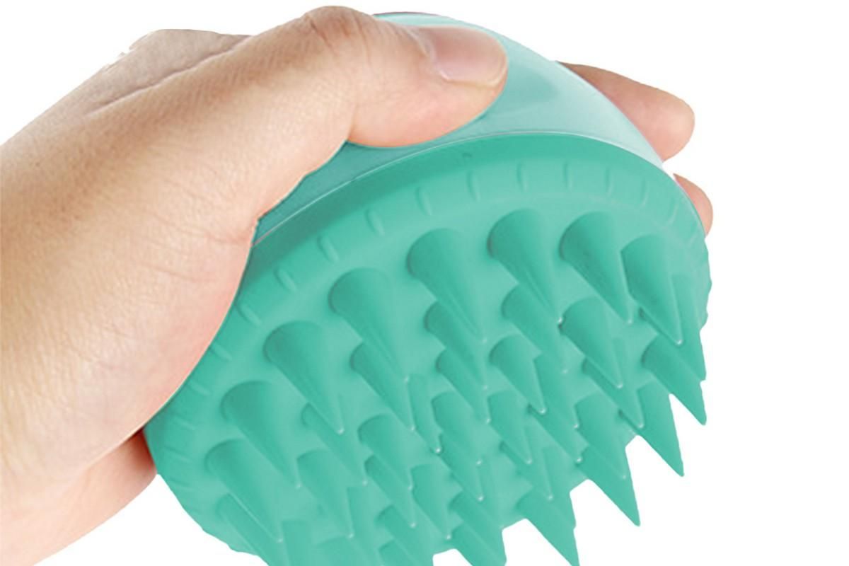 Hair Scalp Massager Shampoo Brush -Green - Image 2