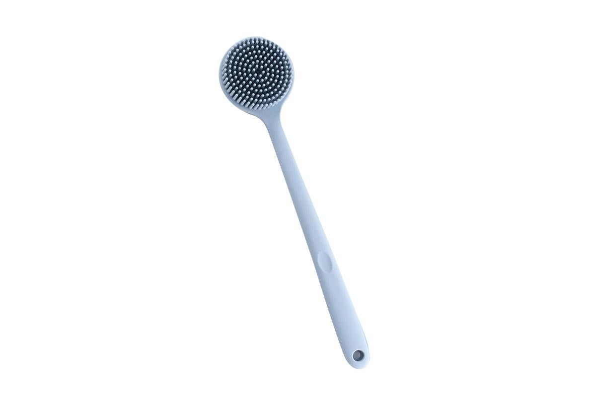 Long Handle Bath Shower Brush Back Scrubber Back Scrubber for Shower Bath Body Brush with Long Handle for Men and Women -Blue - Image 2