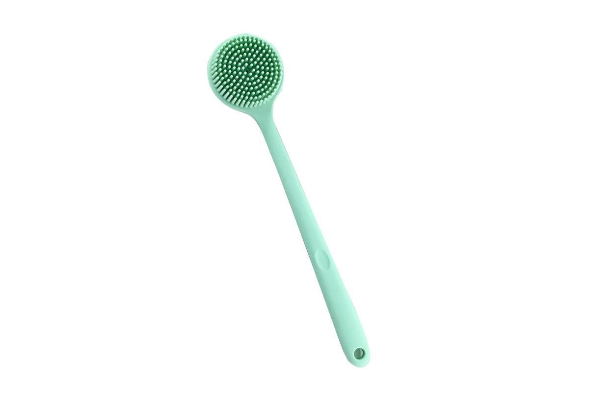 Long Handle Bath Shower Brush Back Scrubber Back Scrubber for Shower Bath Body Brush with Long Handle for Men and Women -Green - Image 2