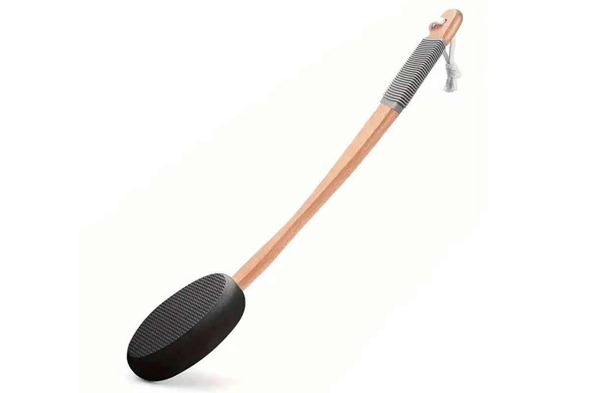 Back and Foot Lotion Applicator with 4 Replacement Pads Sunscreen Applicator Tool - Black - Image 4