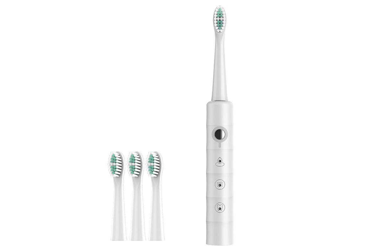Electric Toothbrush for Adults Powerful Sonic Toothbrush 6 Modes with 4 Replacement Brush Heads - White - Image 5