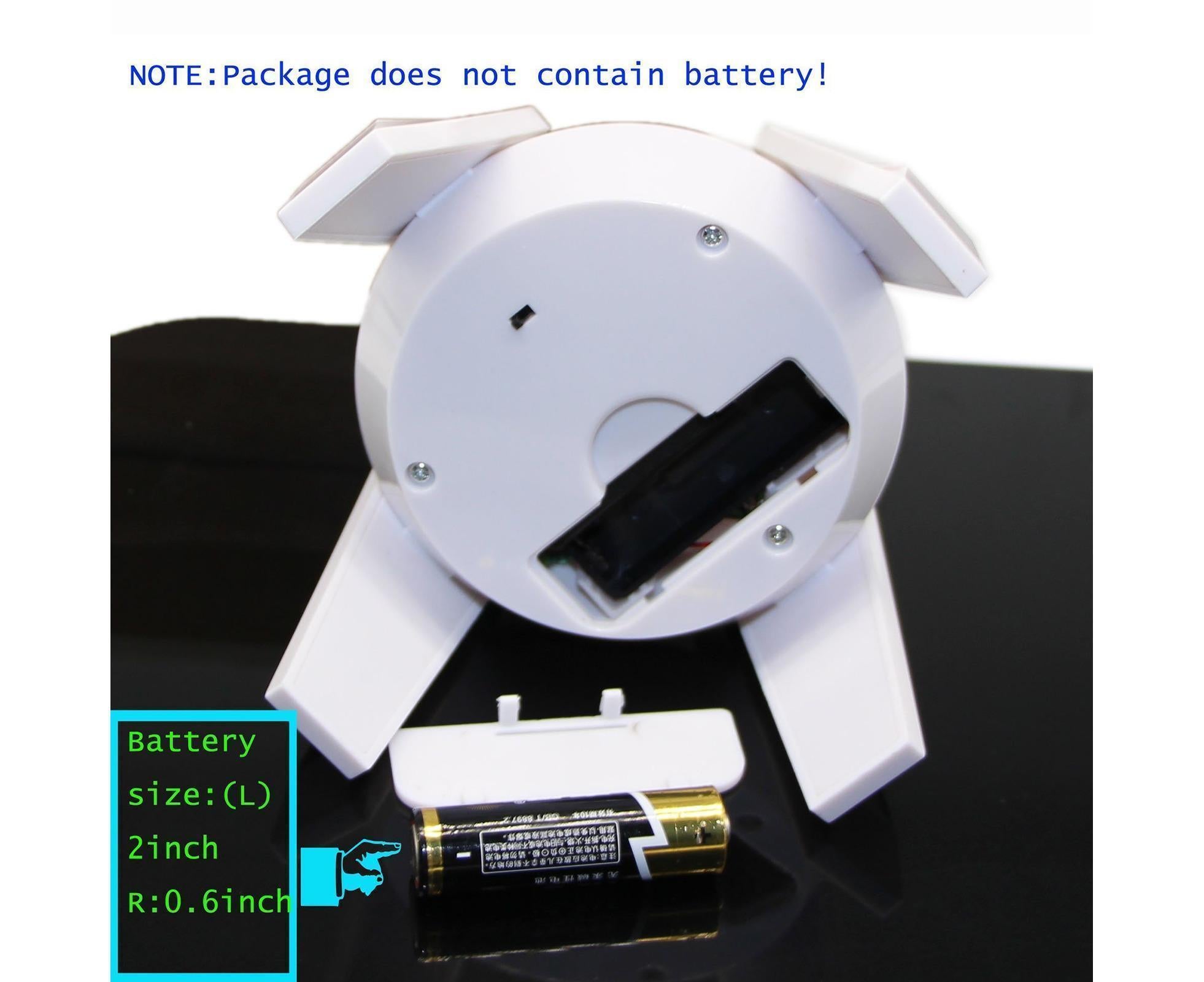 360-Degree Rotating Solar Display Stand Turntable Phone Holder with LED Light-White - Image 5