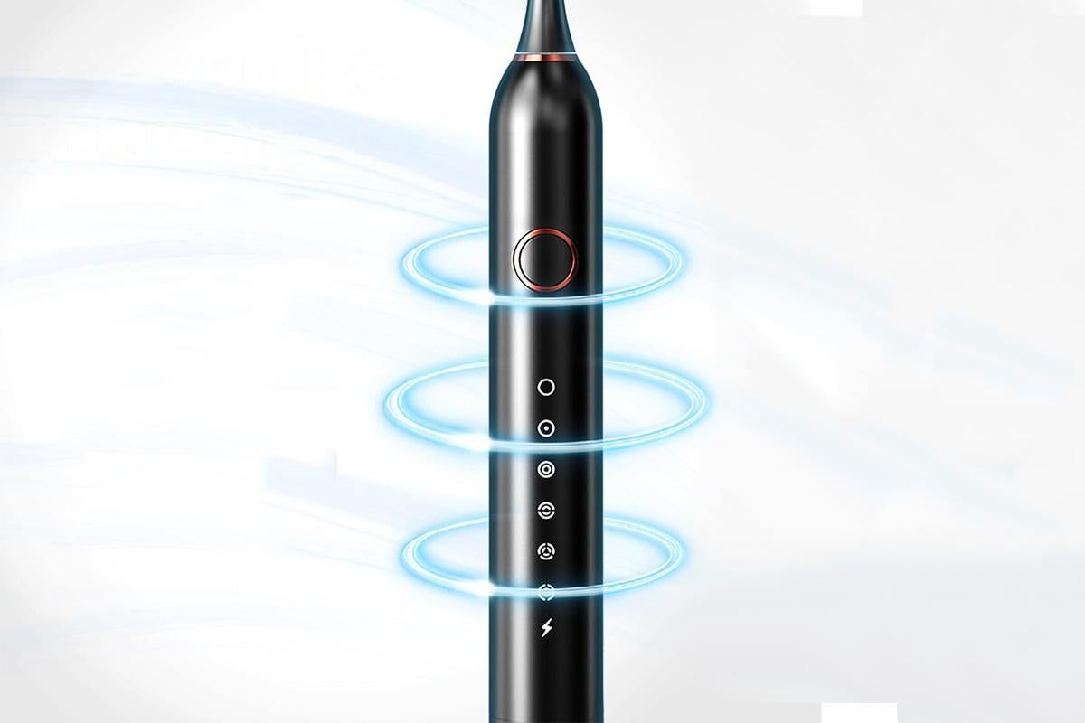22000 VPM Electric Toothbrush for Adults with 10 Brush Heads and 6 Modes Toothbrush Sets - Black - Image 5