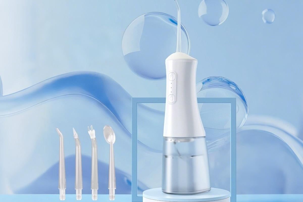 Cordless Rechargeable Portable Water Flosser for Teeth Gums Braces Care and Travel with 8 Flossing Tips - Image 6