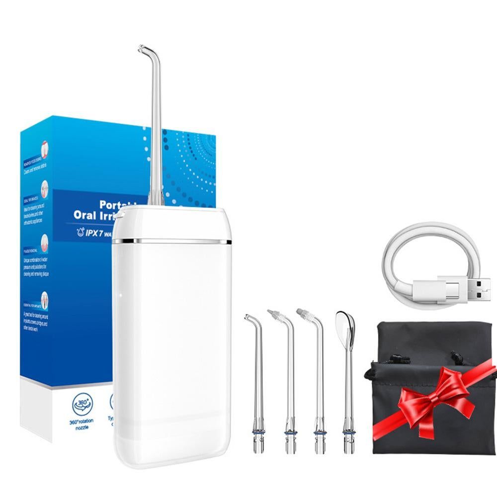 Water Flosser 3 Modes and IPX7 Waterproof Travel Water Flossers for Teeth and Braces - White - Image 1