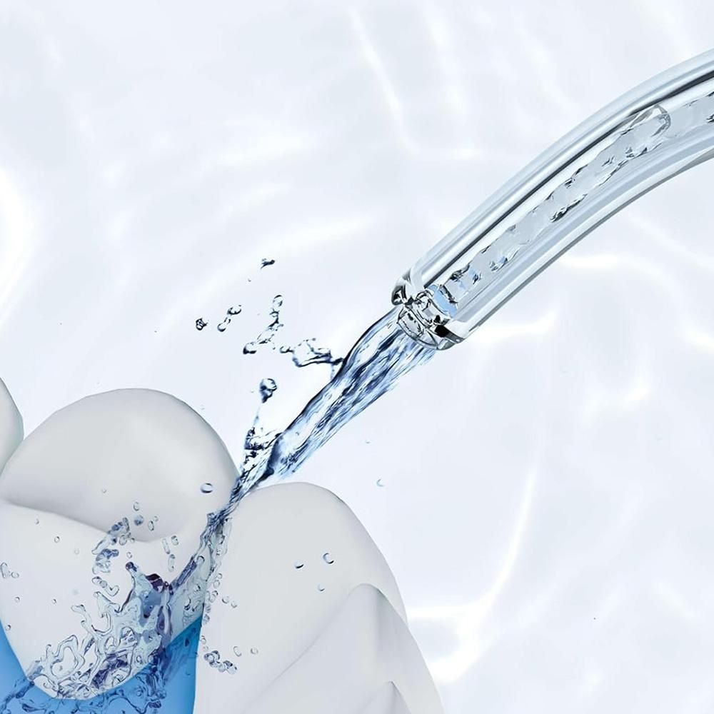 Water Flosser 3 Modes and IPX7 Waterproof Travel Water Flossers for Teeth and Braces - White - Image 2