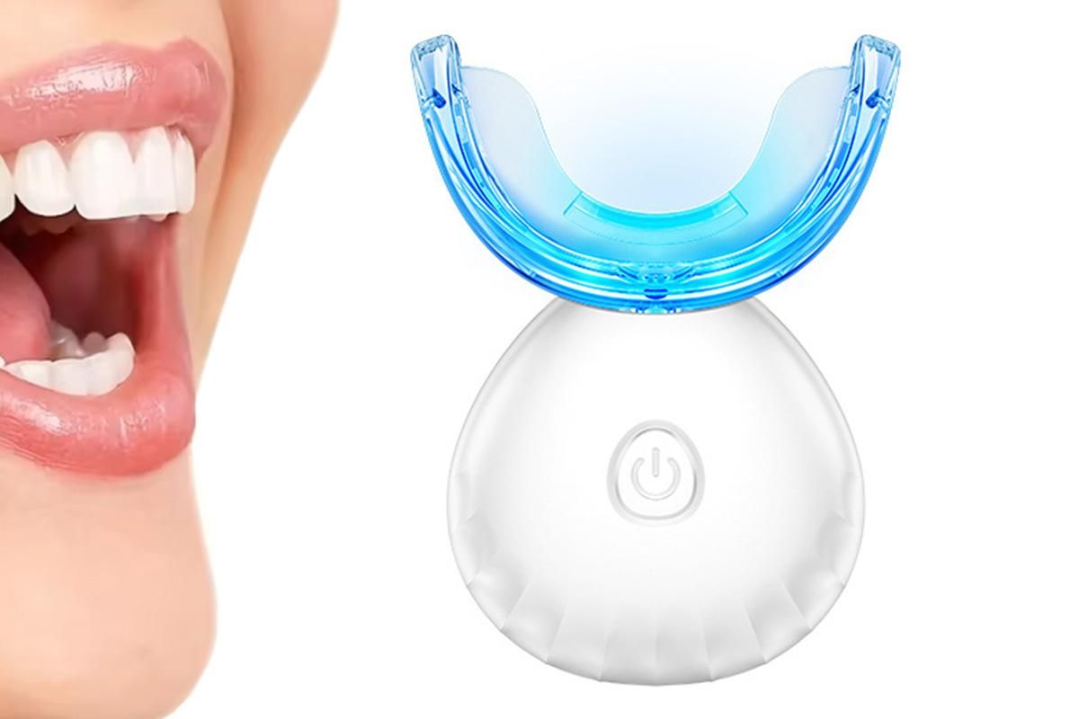 Portable Teeth Whitening Kit with Blue Light Technology - White - Image 2