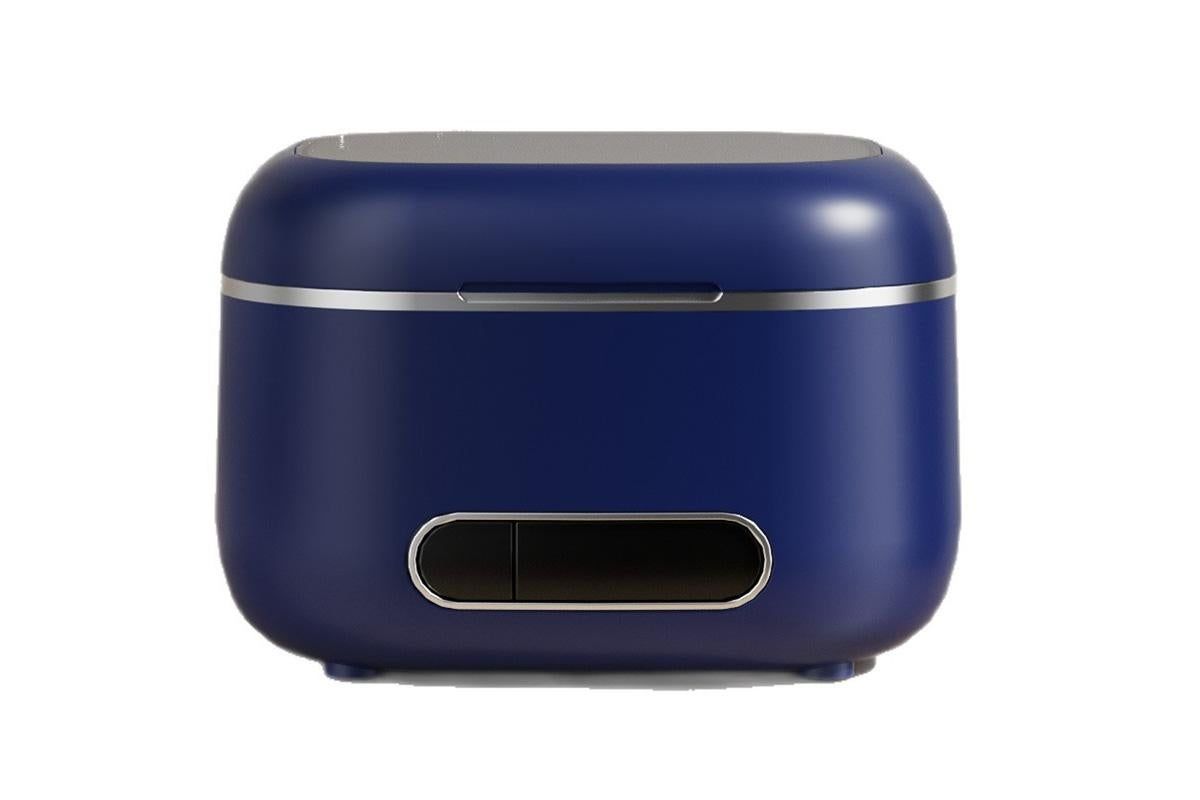 Ultrasonic Retainer Cleaner Machine 50kHz Ultrasonic Dentures Cleaner for Night Guards Braces Aligner Toothbrush Jewelry and More - Blue - Image 2