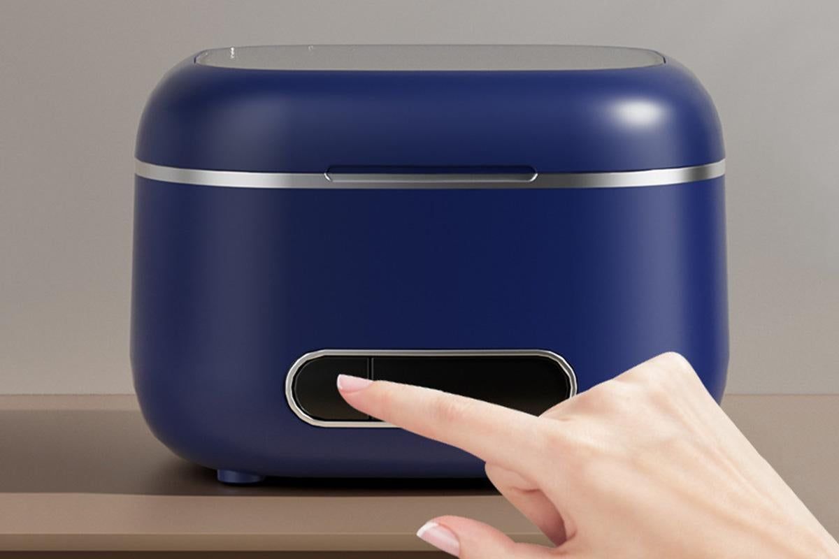 Ultrasonic Retainer Cleaner Machine 50kHz Ultrasonic Dentures Cleaner for Night Guards Braces Aligner Toothbrush Jewelry and More - Blue - Image 5