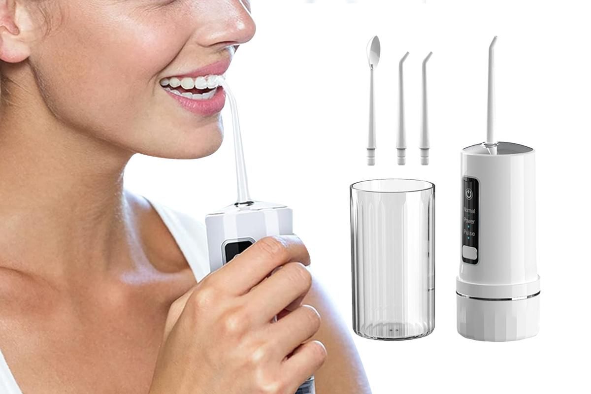 Cordless Electric Dental Oral Irrigator Water Flosser Teeth Cleaner - Image 1