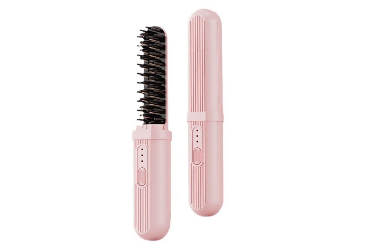 Hair Straightening Comb Negative Ion Heated Straightener Brush Curler - Image 2