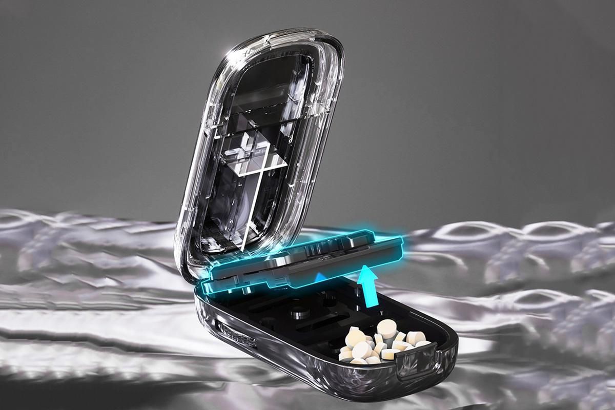 Pill Cutter Pill Splitter for Small and Tiny Pills 1/2 Adjustable Pill Organizer - Black 1/2 and 1/4 Pill Cutter - Image 4