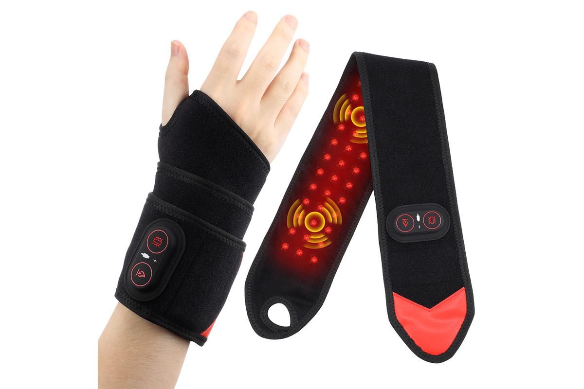 Wireless Hot Compress Wrist Massager Hand Heating Wrap with 3 Temperature Settings - Image 1