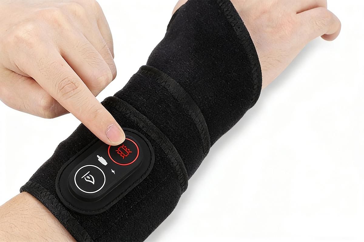 Wireless Hot Compress Wrist Massager Hand Heating Wrap with 3 Temperature Settings - Image 3