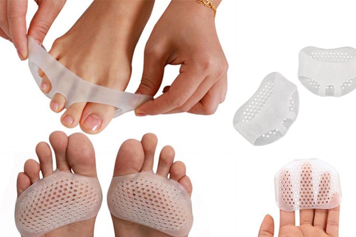 Foot Pad Cushions Gel Foot Cushion Metatarsal Pads Forefoot Pad(2Pairs) - Image 2