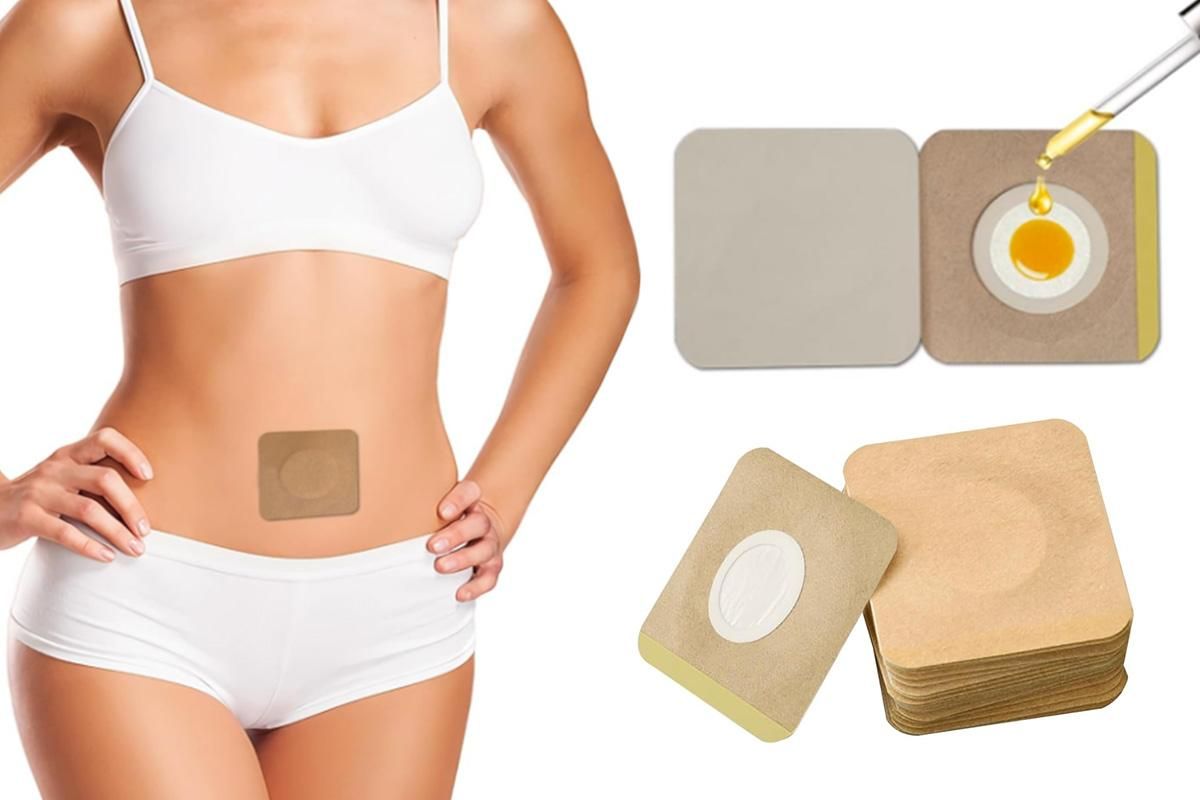 100PCS Disposable Castor Oil Patches Self-Adhesive Castor Oil Pack Belly Wrap for Waist Back Neck Arm - Image 1
