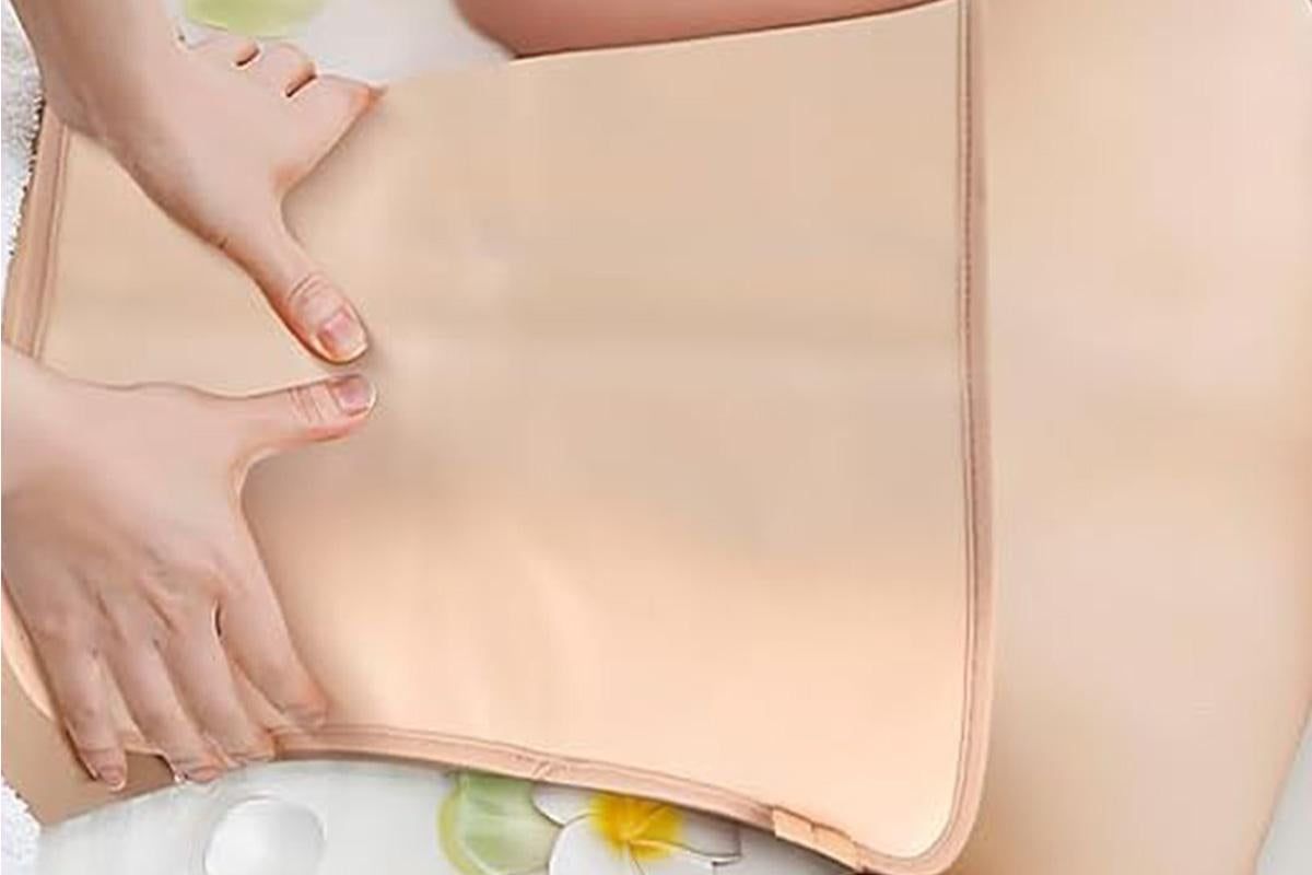 9Pcs Castor Oil Pack Kit Compress Reusable Wrap Belt Inflammation Toxin Remover Set -Nude - Image 6