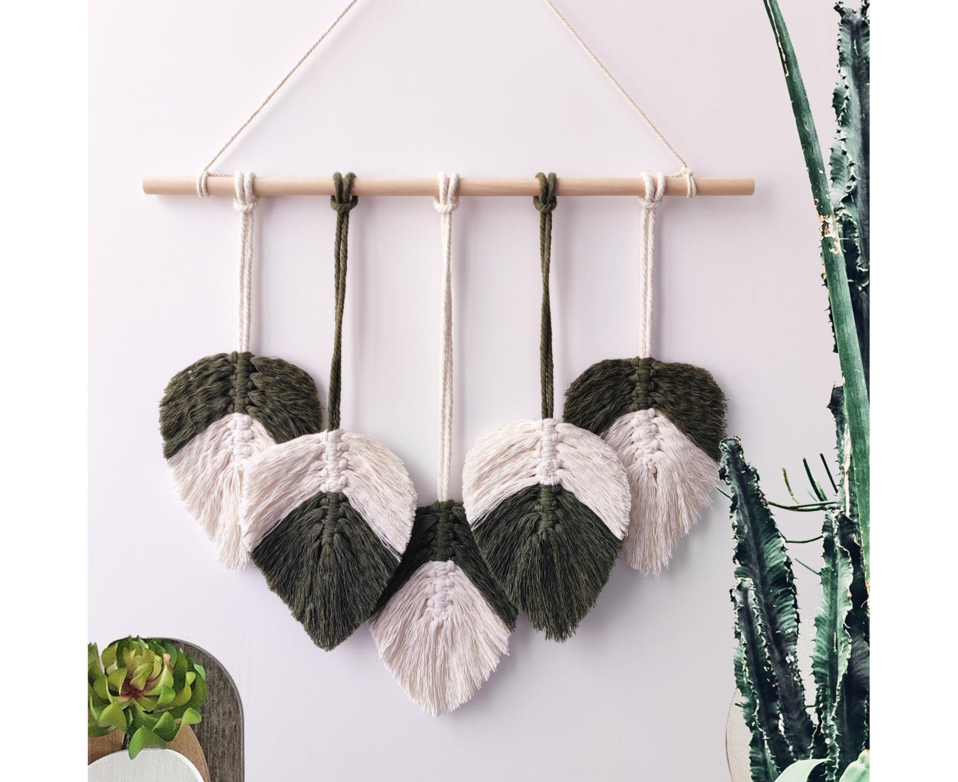 Bohemia Macrame Wall Hanging-Atrovirens - Image 3