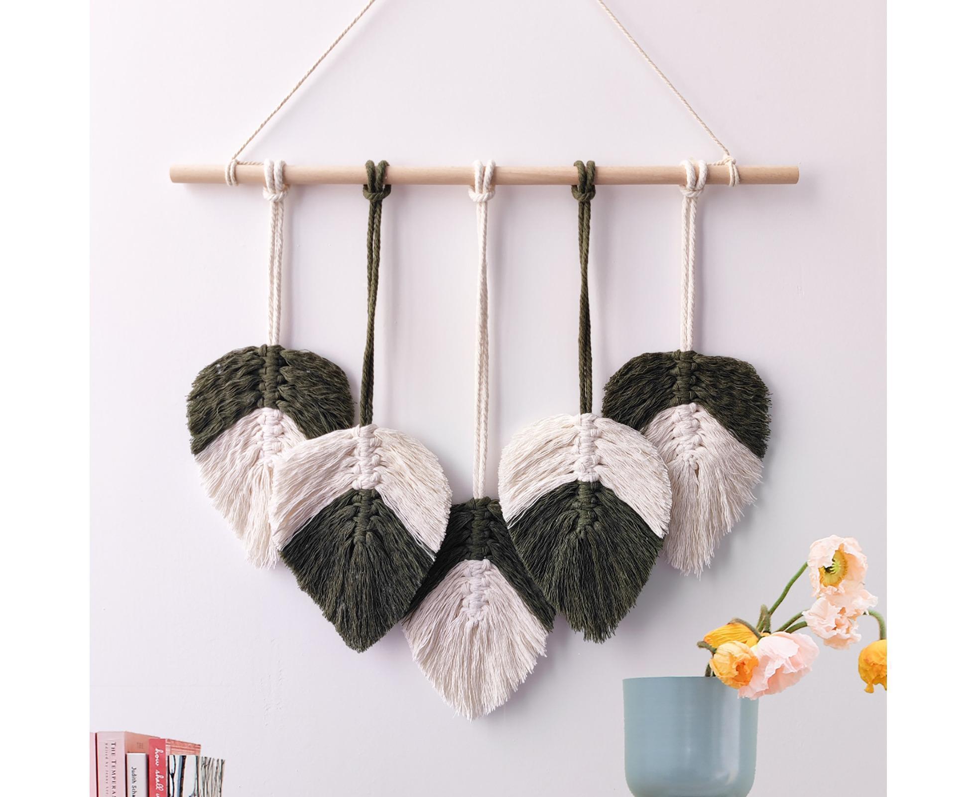 Bohemia Macrame Wall Hanging-Atrovirens - Image 4