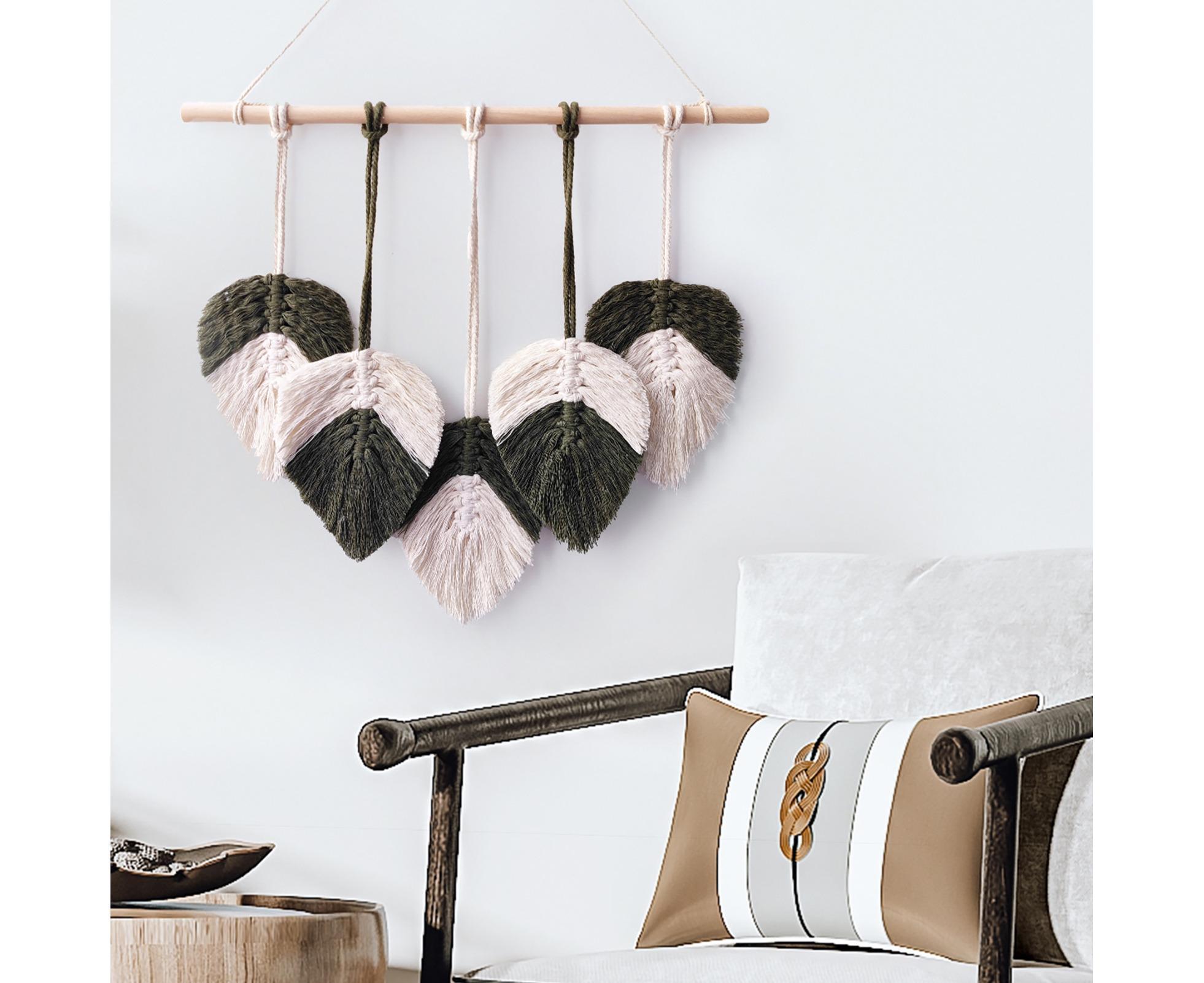 Bohemia Macrame Wall Hanging-Atrovirens - Image 6