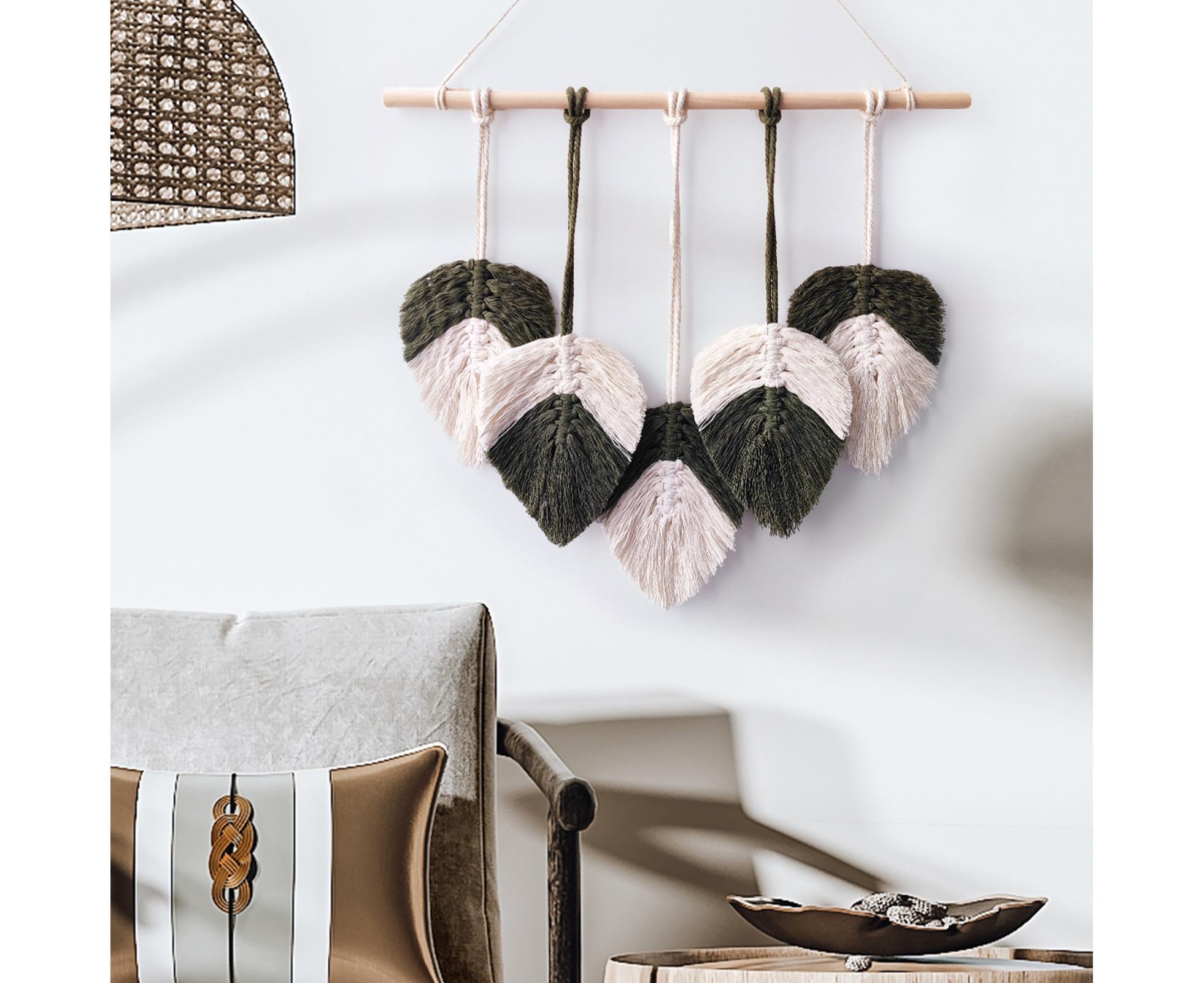 Bohemia Macrame Wall Hanging-Atrovirens - Image 7