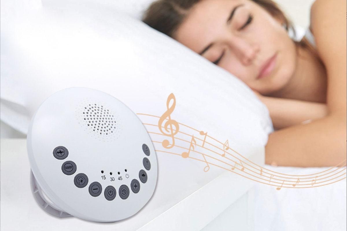 White Noise Machine Portable Sound Machine 6 Soothing Natural Sounds with Noise Canceling for Office & Sleeping - Image 1