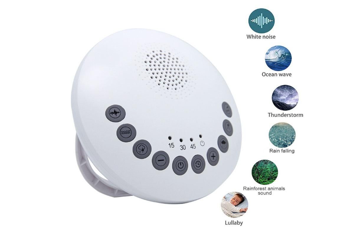 White Noise Machine Portable Sound Machine 6 Soothing Natural Sounds with Noise Canceling for Office & Sleeping - Image 2