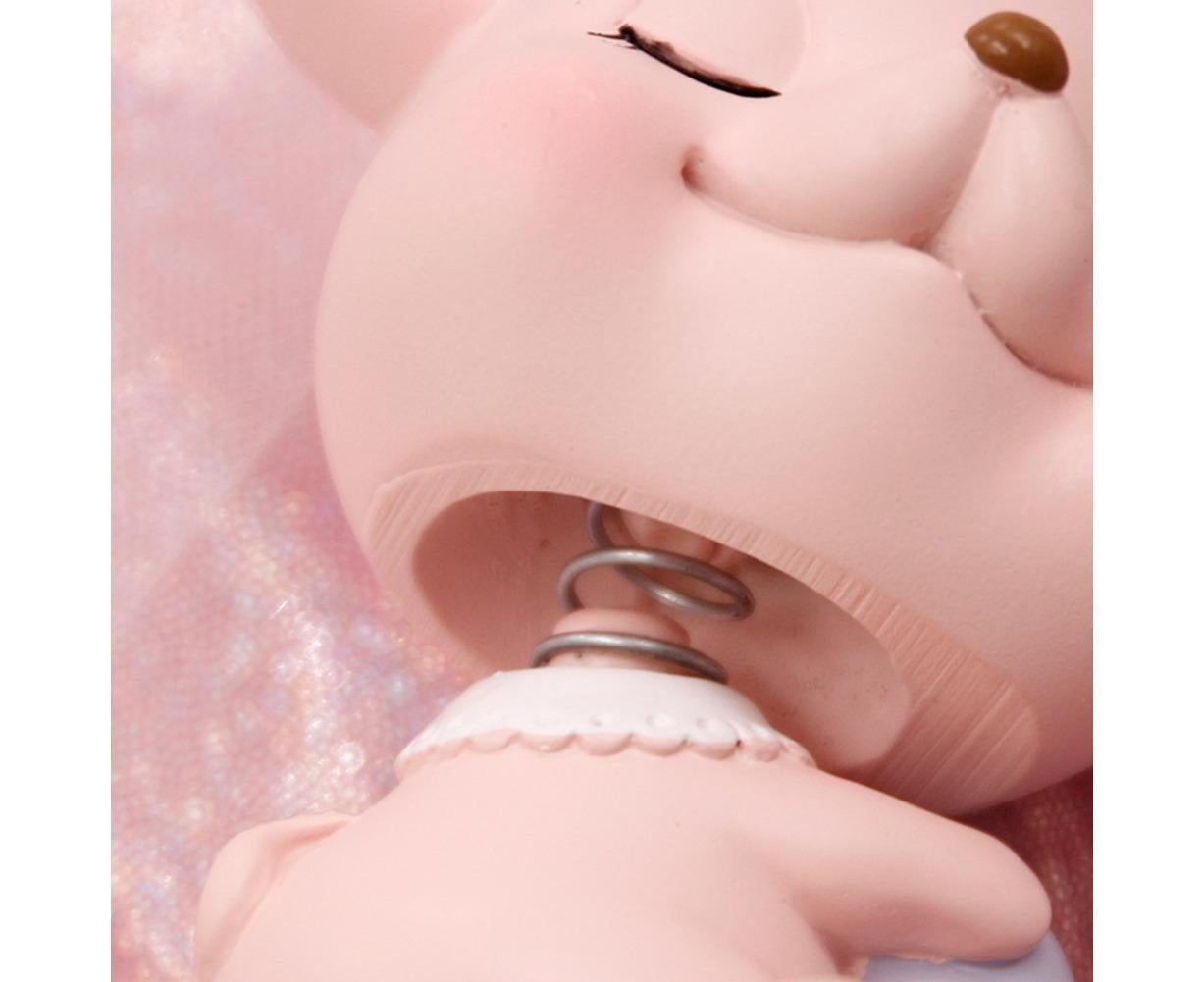 Resin Cartoon Nodding Mouse Car Dashboard Bedside Ornament 2020 New Year Gift-Blue - Image 7