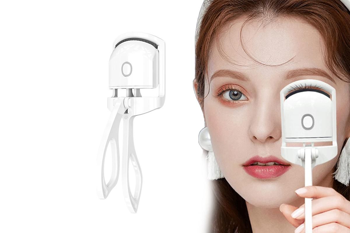 USB Rechargeable Electric Heated Curling Eyelash Tool Eyelash Curler - Image 1