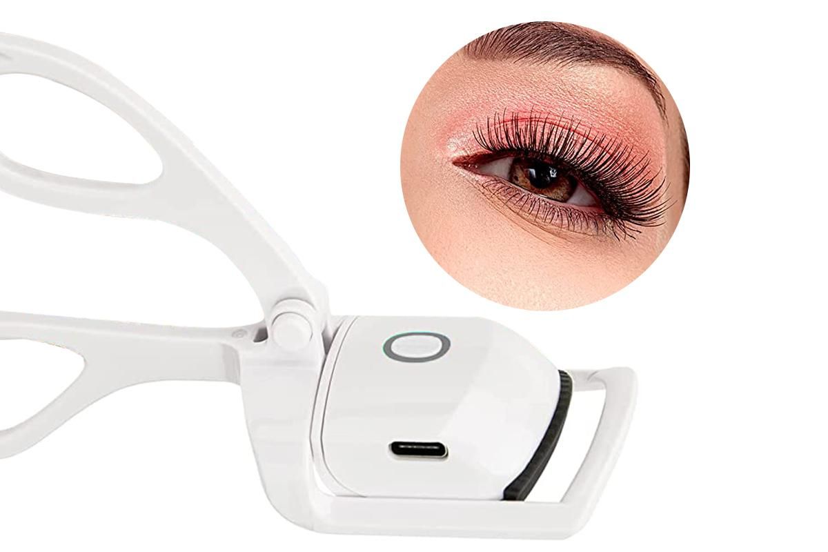 USB Rechargeable Electric Heated Curling Eyelash Tool Eyelash Curler - Image 2