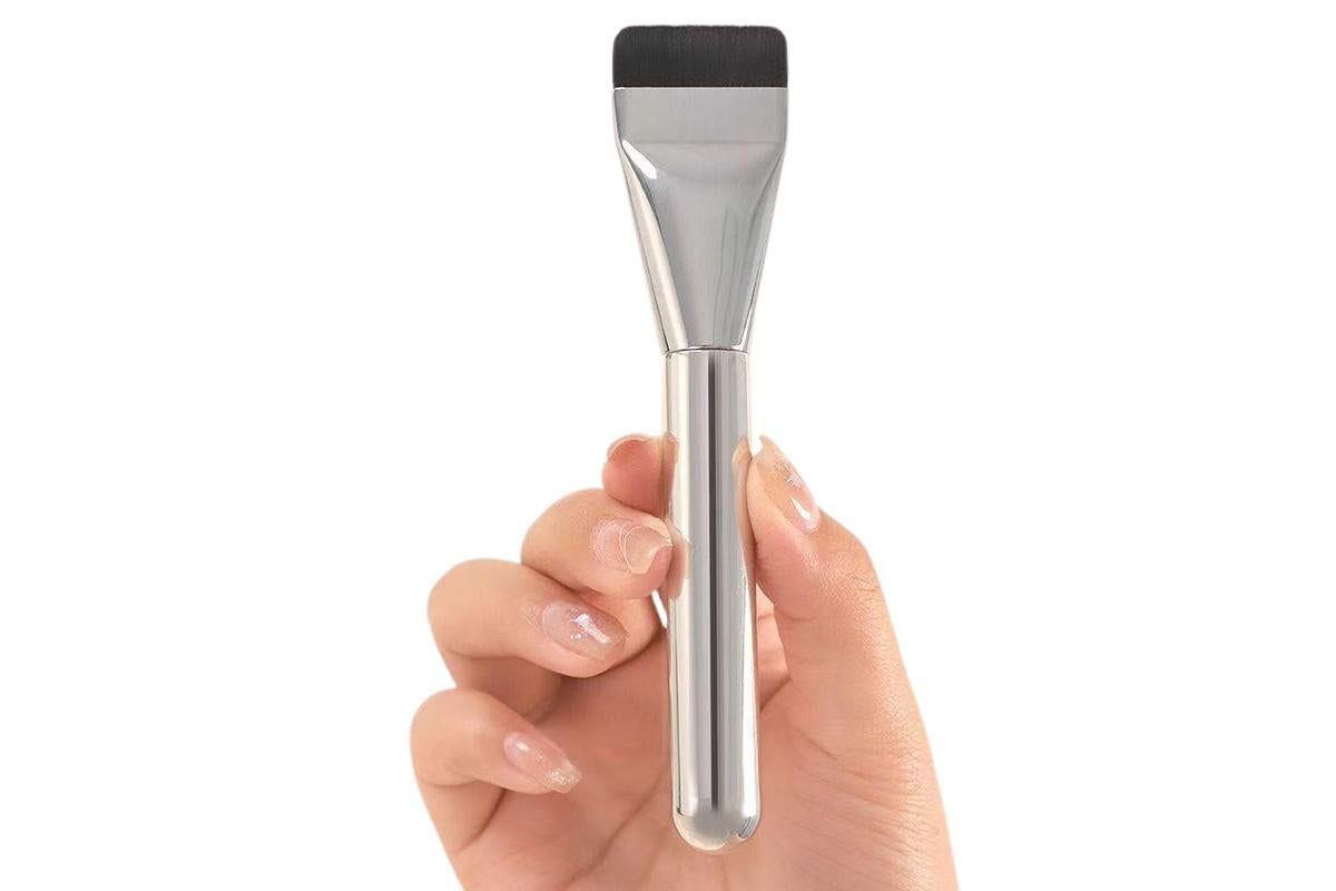 4 Pack Flat Foundation Brush Straight Head Makeup Brush for Liquid Foundation Face Mask - Image 5