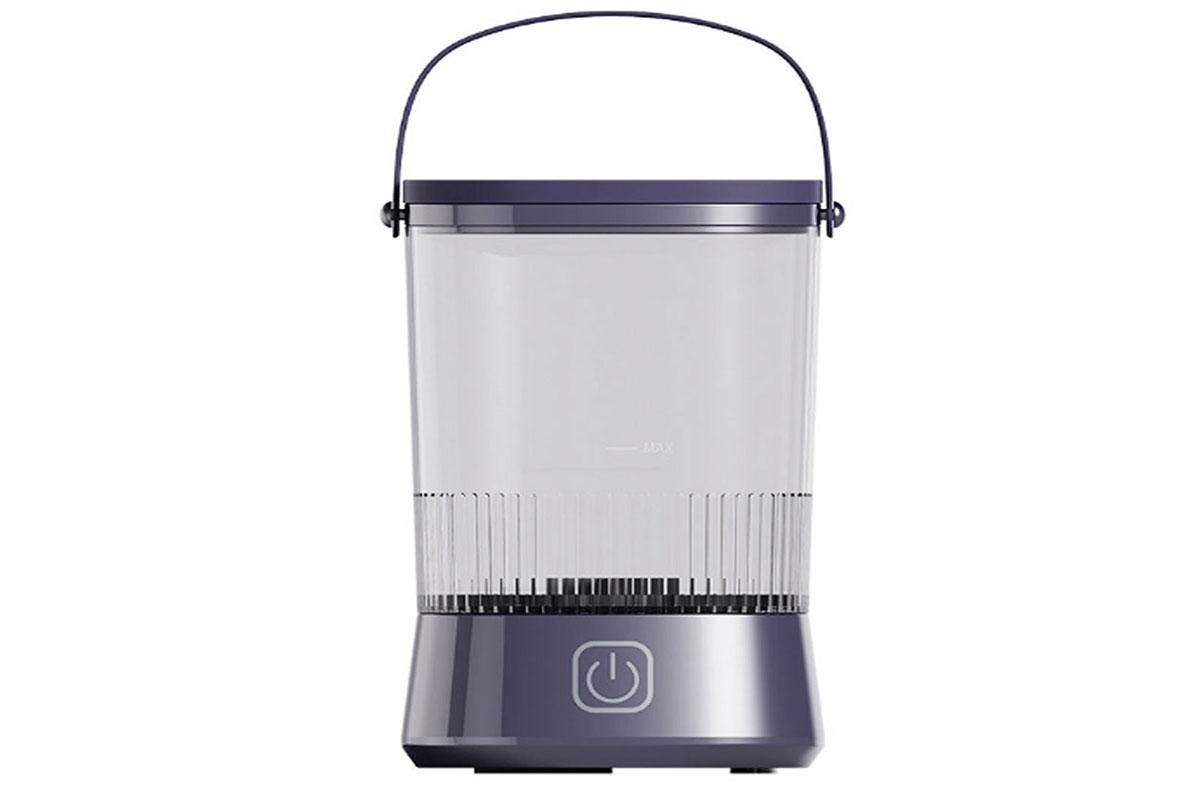 Water-Resistant Electric Makeup Brush Cleaner Automatic Brush Cleaner Dryer Tool -Purple - Image 2