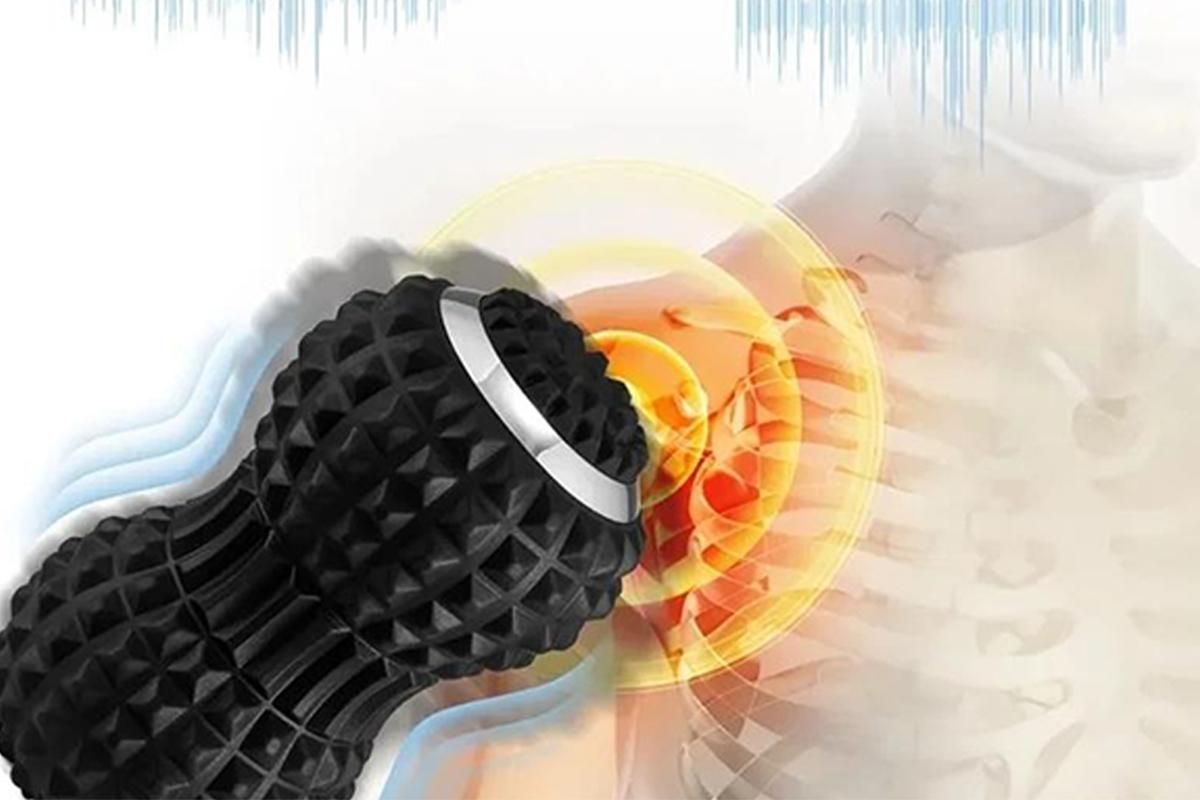 Vibrating Roller Massager Electric Massage Ball Back Foot Muscle Pain Relief -Black - Image 3