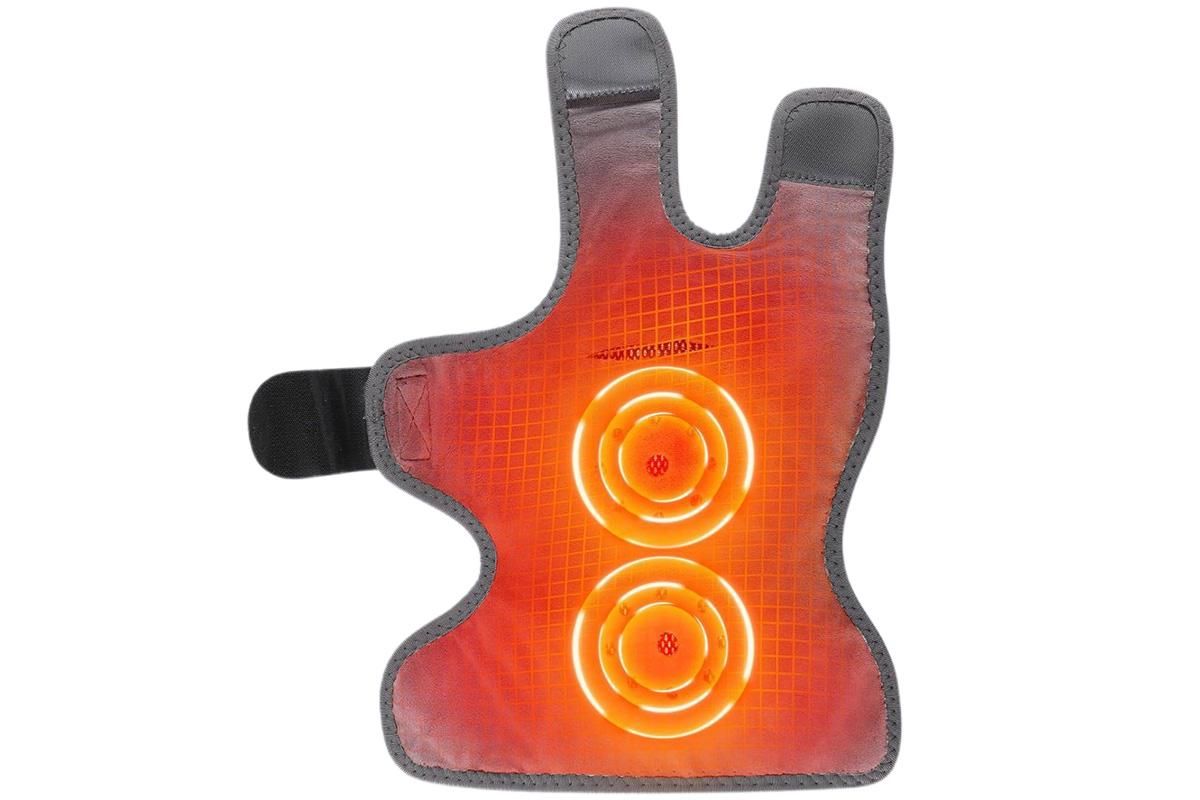 Electric Foot Ankle Massager Joint Pain Relief Heating Vibration Hot Compress - Gray - Image 5