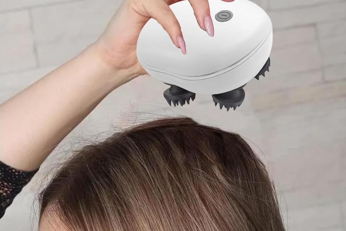 Handheld Rechargeable Electric Scalp Head Massager for Head and Body - Image 4