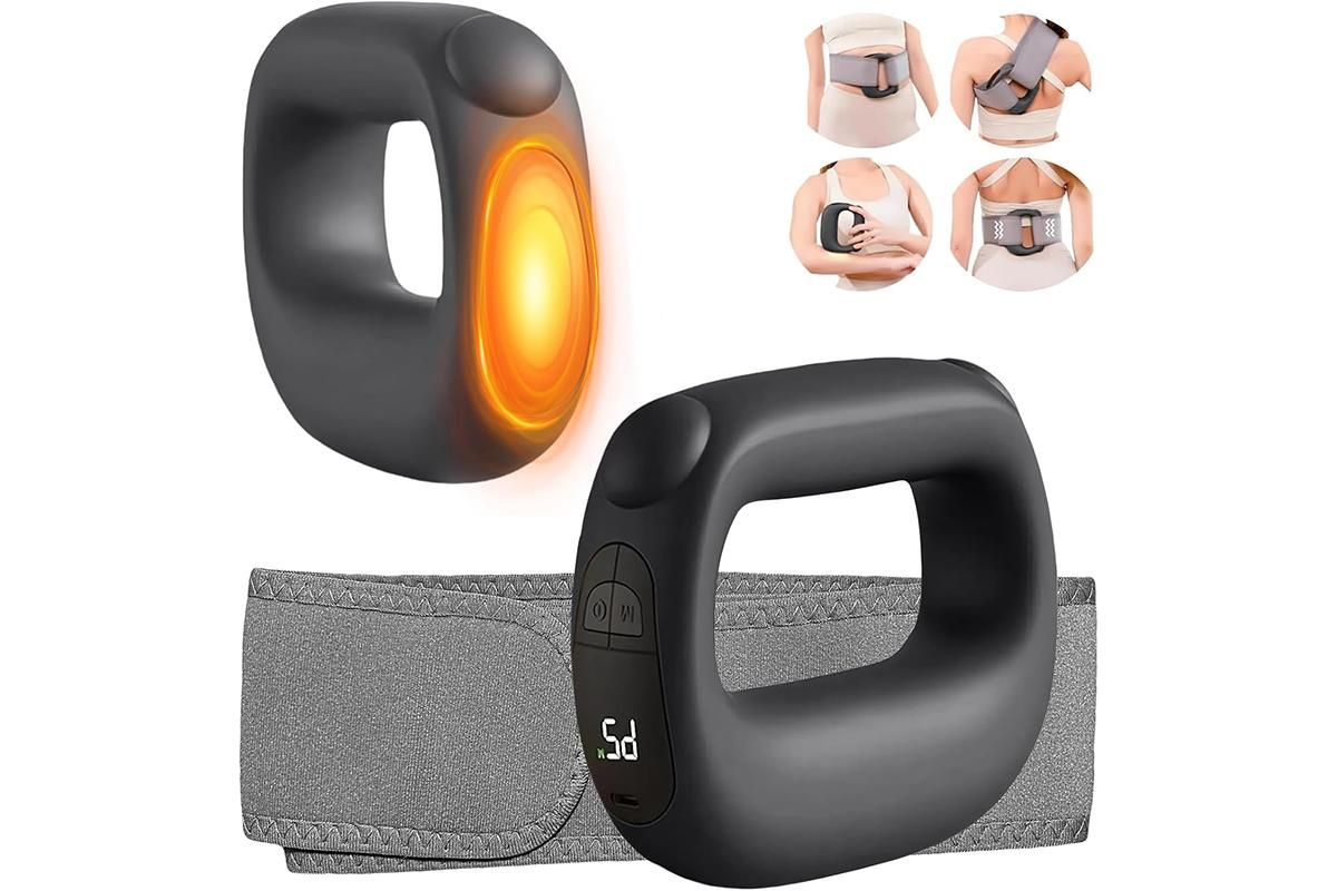 Deep Tissue Percussion Muscle Massage with Heat Adjustable Intensity and Speed Pain Relief - Black - Image 1