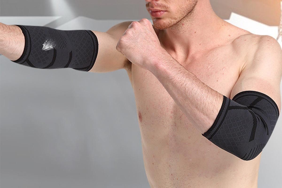2Pcs Elbow Brace for Tendonitis Elbow Compression Support Sleeve for Golfers Pain Relief for Workout Weightlifting -Black / M - Image 3