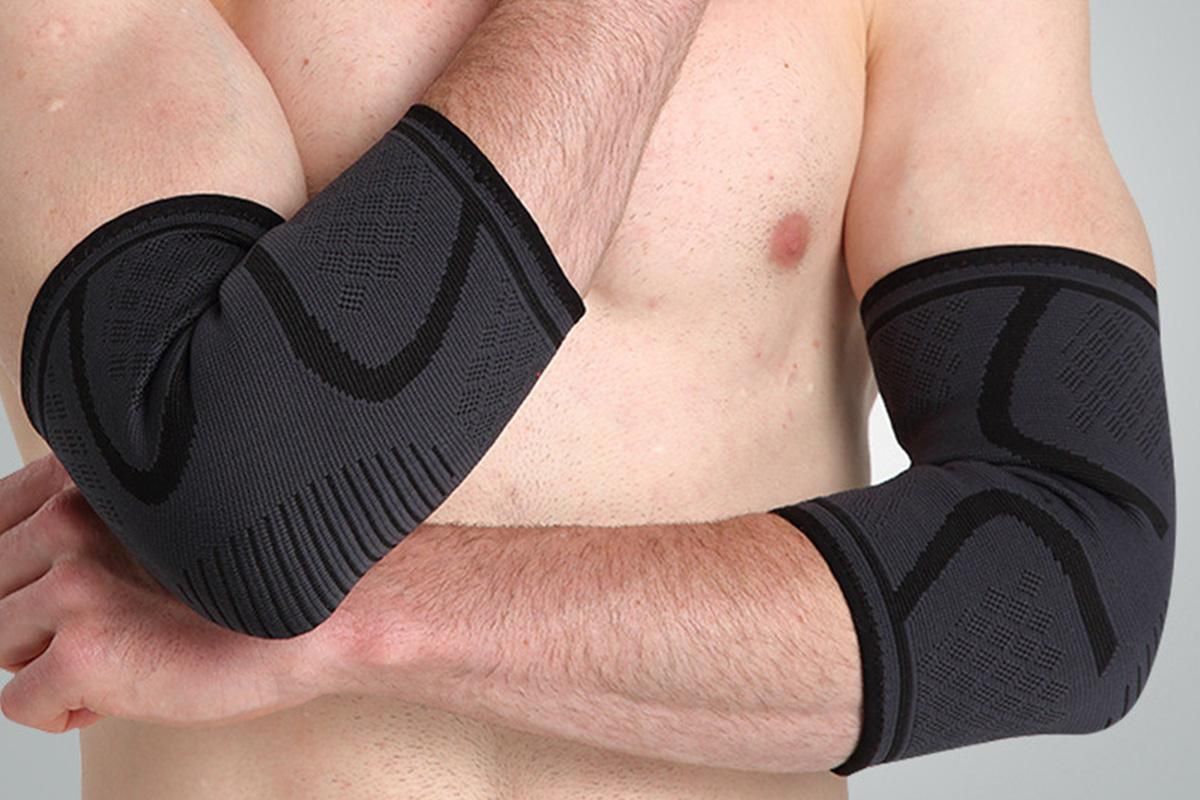 2Pcs Elbow Brace for Tendonitis Elbow Compression Support Sleeve for Golfers Pain Relief for Workout Weightlifting -Black / L - Image 5