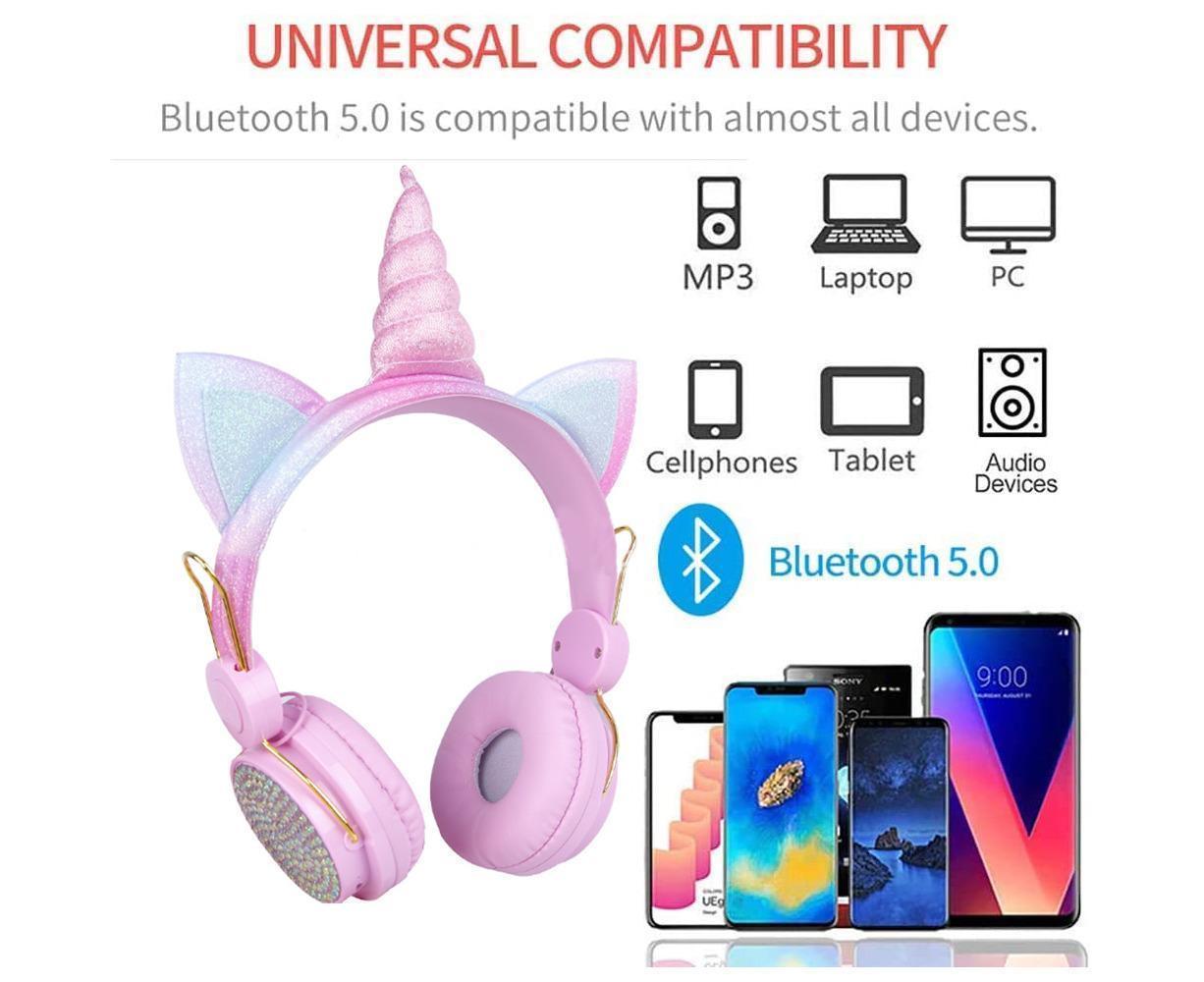 Wireless Headphones - Adjustable Headband - Bluetooth Over On-Ear Headset - Image 3
