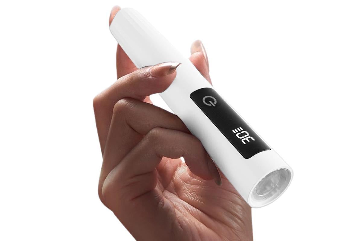 Portable Touch Nail Lamp - Cordless Mini LED Gel Curing UV Light with Timer - White - Image 4