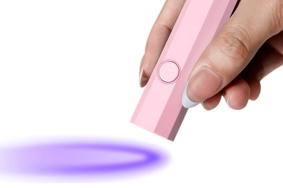 Handheld UV Nail Lamp Portable Gel Nail Dryer for Home Salon Use - Pink - Image 3