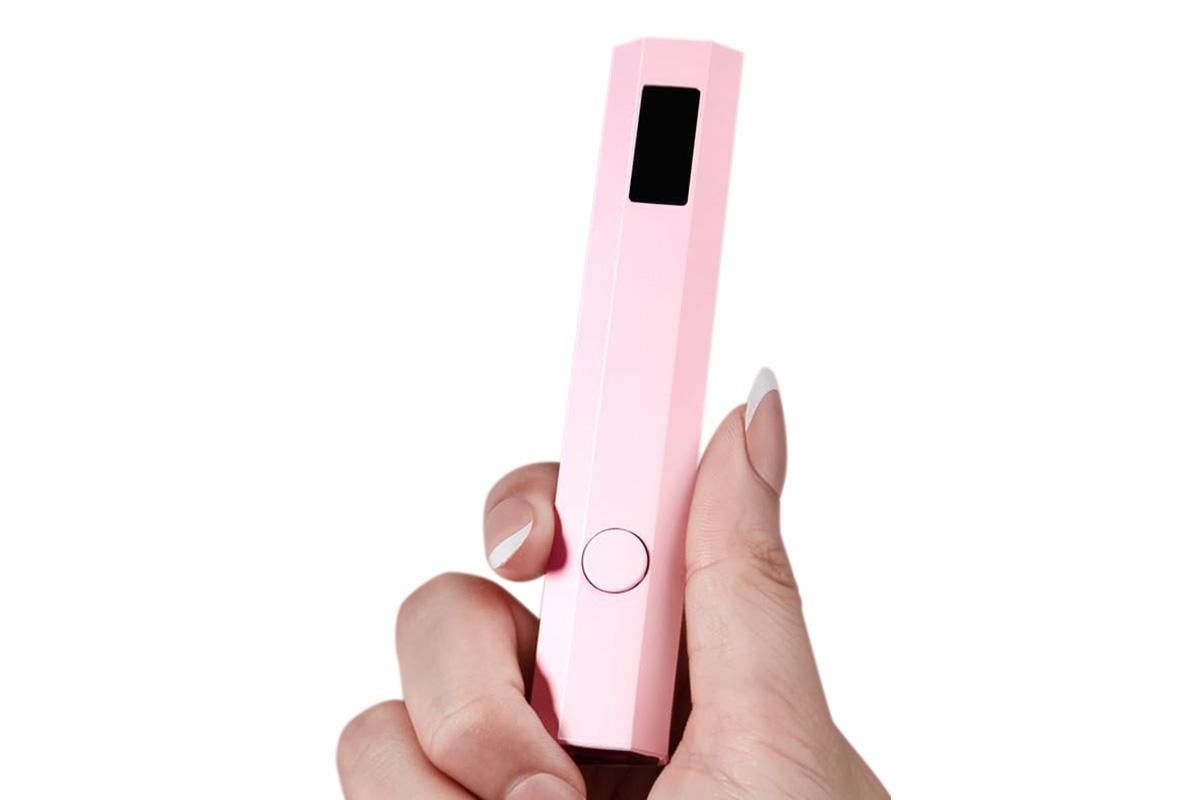Handheld UV Nail Lamp Portable Gel Nail Dryer for Home Salon Use - Pink - Image 4