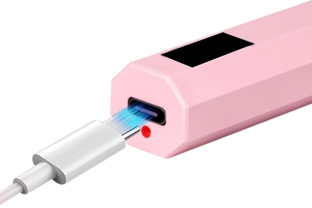 Handheld UV Nail Lamp Portable Gel Nail Dryer for Home Salon Use - Pink - Image 6
