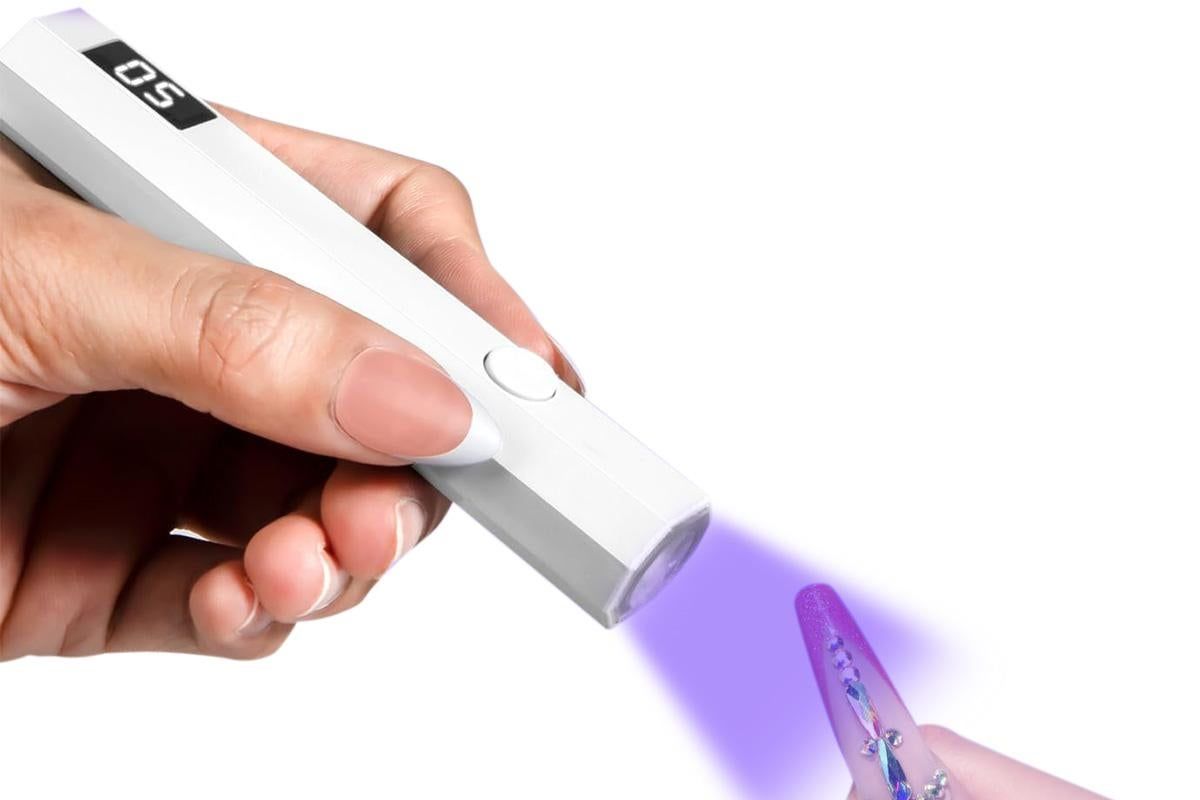 Handheld UV Nail Lamp Portable Gel Nail Dryer for Home Salon Use - White - Image 2