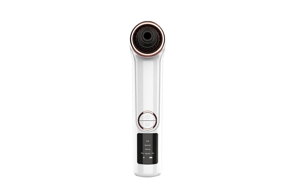 Blackhead Remover Pore Vacuum with Hot Compress 5 Probes for Women Men - White - Image 2